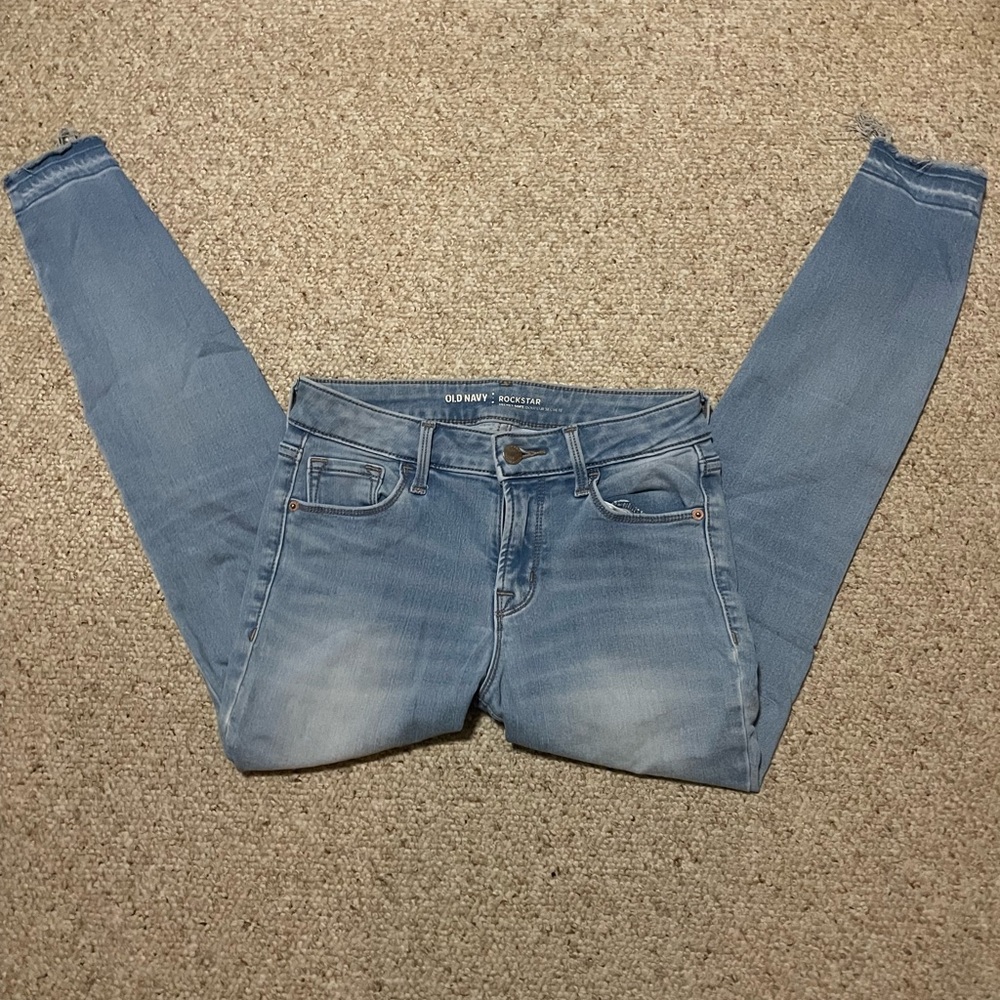 Old Navy Women's Light Blue Rockstar Jeans